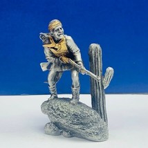 Jim Ponter Pewter Franklin mint western native figurine sculpture Geroni... - $123.75