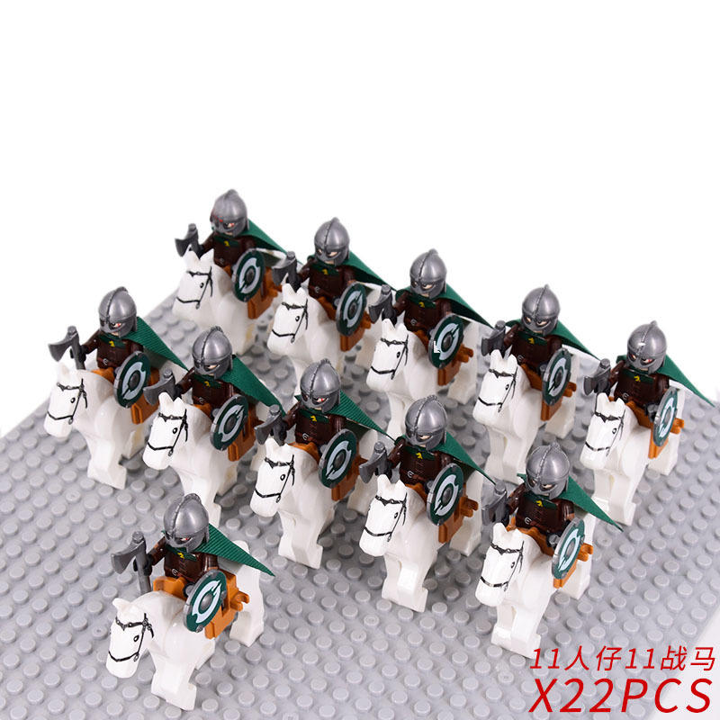 Riders of Rohan Heavy Axe Infantry Army 22 Minifigures Lot