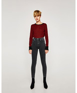 Zara High Waist Vintage Jeggings Black Size 29 US 8  - $680.46 MXN