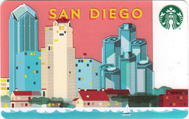 Starbucks 2014 San Diego, California Skyline Collectible Gift Card New No Value - £4.70 GBP