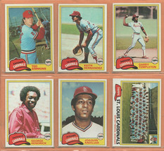 1981 Topps St Louis Cardinals Team Lot 33 Keith Hernandez Ted Simmons G Hendrick - £7.85 GBP