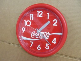 Vintage Enjoy Coca Cola 12 Inch Round Hanging Clock - £50.35 GBP