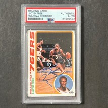 1977-78 Topps #116 Llyod Free Signed Card AUTO PSA Slabbed Sixers - £63.26 GBP