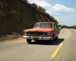 Duel Dennis Weaver Driving Plymouth Valiant Down Road Truck Looming 8X10 Photo - £8.41 GBP