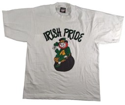 Vintage Irish Pride Screen Stars Best Single Stitch Shirt Medium USA Lep... - $13.46