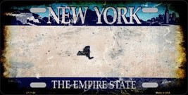 New York State Background Rusty Novelty Metal License Plate LP-8148 - £17.27 GBP