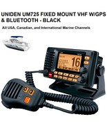 UNIDEN UM725 FIXED MOUNT VHF W/GPS &amp; BLUETOOTH - BLACK - £188.07 GBP