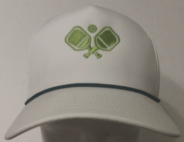 $20 Pickle Ball White Green Game Rope Imperial Snapback Cap Hat One Size New - £14.55 GBP