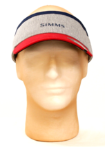 Simms Fishing Products Red &amp; Gray Visor Adjustable Strapback Men&#39;s One Size - £23.35 GBP