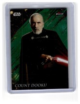 2018 Star Wars Finest #27 Count Dooku #24/99 Green Refractor - £7.42 GBP