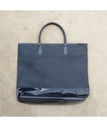 Burberry Fragrance Large Tote Bag Black Canvas Vinyl - $35.63
