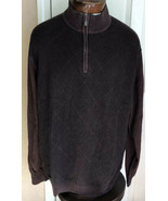 Joe Joseph Abboud Brown Quarter Zip Pullover Sweater Men’s Size XL 100% ... - £11.89 GBP