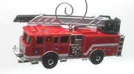 Christmas Ornament for Seagrave Fire Truck Red White Black - £26.35 GBP