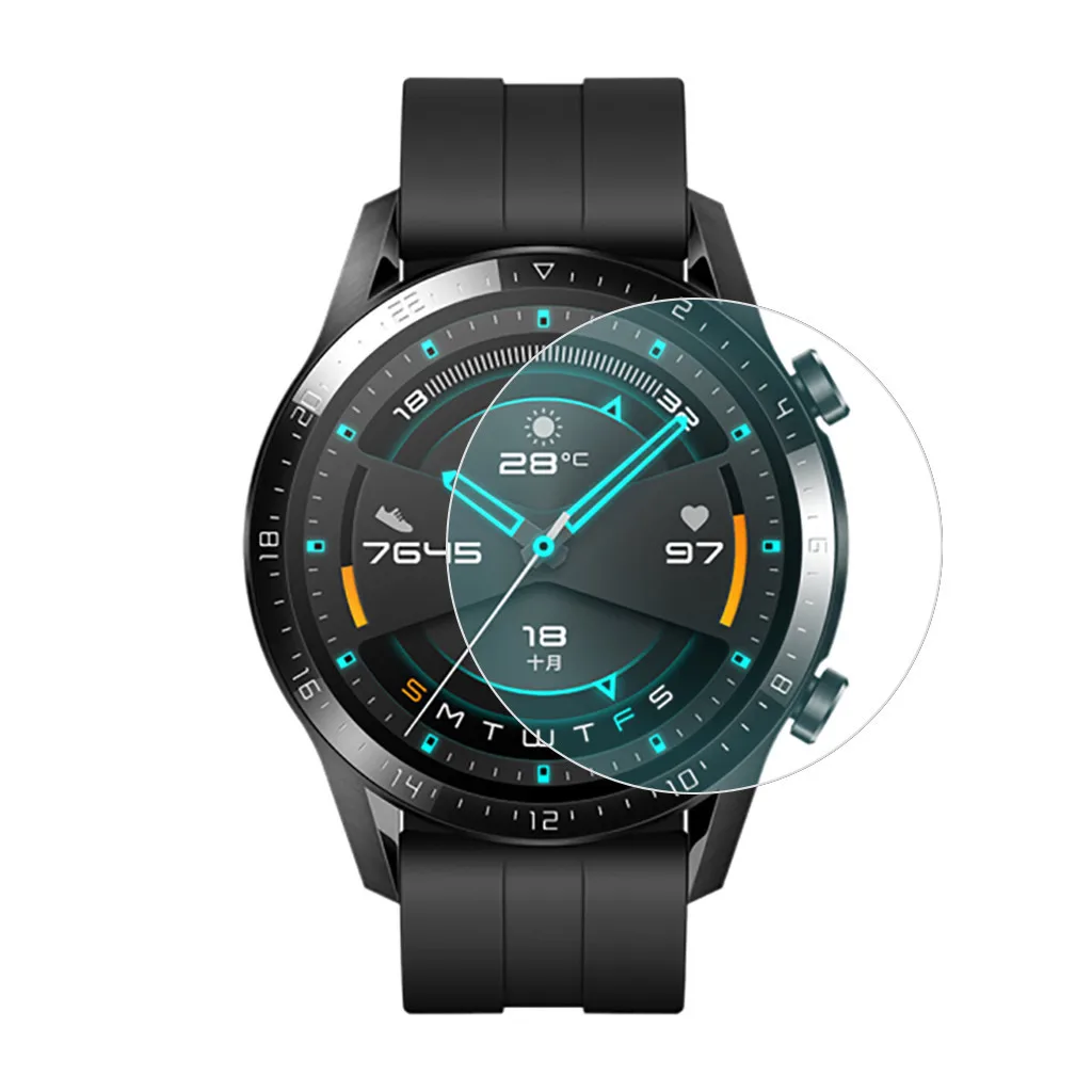 3PC Smart Watch Soft Transparent Screen Protection Film For  GT 2 46mm Clock Men - £117.54 GBP
