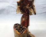 Vintage Mexican Folk Art Paper Mache Sculpture Old Man With Bags Of Coff... - $38.58