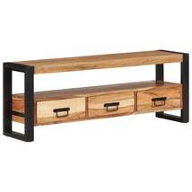 TV Cabinet 120x30x45 cm Solid Wood Acacia - £123.94 GBP