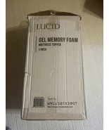 LUCID 3 Inch Cooling Gel Memory Foam Mattress Topper - Twin XL (79”x37.5”) - $71.28