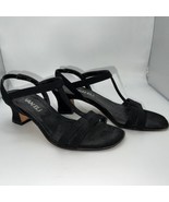 Van Eli Wm Shoes Sz 5m Black Chunky Heel - £14.83 GBP