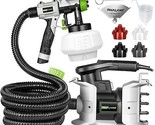 Electric Paint Sprayer with 10FT Air Hose, 1200ML, 4 Nozzles, 3 Patterns, - $163.66