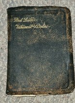 VTG Red Letter New Testement International Leather Bible John Winston Clear - $34.99