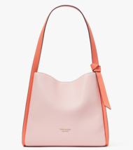 Kate Spade Knott Large Shoulder Bag Pink White Orange Leather Purse K4385 NWT - £155.36 GBP