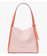 Kate Spade Knott Large Shoulder Bag Pink White Orange Leather Purse K438... - £155.74 GBP