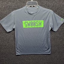 Nike Boys Dri-Fit Gray Swoosh T-Shirt Size L - £7.62 GBP