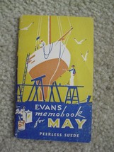 Small Vintage 1956 Booklet Evans Memo book for May - $18.81