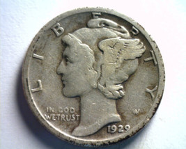 1929 Mercury Dime Good G Nice Original Coin From Bobs Coins Fast 99c Shipment - £3.59 GBP