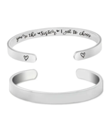 You&#39;re the Sister I Got to Choose ~ Stainless Steel ~ Inspirational Brac... - £20.59 GBP
