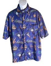MLB Arizona Diamondback Budweiser Short Sleeve Button Down Shirt Purple XL - £11.62 GBP