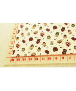 &#39;Country Farmhouse Bird Houses 3-1/2 yd. Cream Red Green Tan Yellow  100... - $10.00