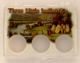 Three Little Indians Villiage, 2X3 Snap Lock Coin Holders, 3 pack - £7.06 GBP
