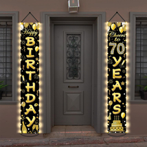 70Th Birthday Party Banner Lighted Decorations for Women Men 70 Year Old Lighted - $26.73