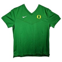 Oregon Ducks Team Issued Womens Size Medium Short Sleeve Soccer Shirt Green Nike - £27.40 GBP