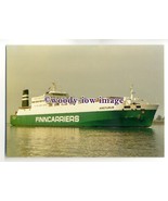 FE0059 - Finncarriers Ferry - Arcturus in North Sea Canal - postcard - $2.74 CAD