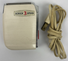 Vintage Schick 3-Speed Electric Shaving Razor 1960&#39;s  Working Creme Color - $553.42 MXN