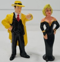 Dick Tracy &amp; Madonna PVC Action Figures Applause Disney 1990 Breathless Mahoney - £10.01 GBP