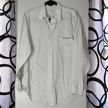 Hennessey striped long sleeve button down shirt size 15.5, 32/33. - $10.78