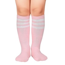 Kids Child Soccer Socks Knee High Tube Socks Toddler Girls Uniform Socks Cotton  - £9.44 GBP