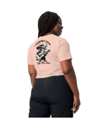Women’s Crop Top – Country Cow (Back Print, Pale Pink) - €42,61 EUR