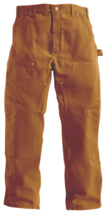 Carhartt Loose Fit Firm Duck Double Front Utility Work Pants Men 46x30 Brown NEW - £42.56 GBP