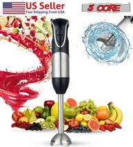 5Core 500W Immersion Hand Blender Multifunctional Electric 8 speed, Stee... - $24.95