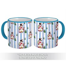 Sweet Snowman Kids : Gift Mug Christmas Tree Greetings Pattern Pet Cute Friends  - £12.78 GBP