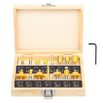 Router Bits Set 1/4 Inch Shank - Baidets 15 Pieces 1/4&quot; Tungsten, Woodwork Tools - £23.88 GBP