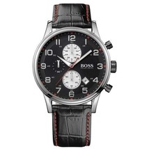 Hugo Boss orologio da uomo HB 1512631 cinturino in pelle al quarzo... - £99.60 GBP