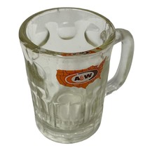 A &amp; W Root Beer Mug Heavy Dimpled Glass With USA Map Logo 70&#39;s 12 Ounce ... - £7.85 GBP