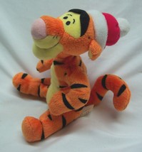 Walt Disney Winnie The Pooh Holiday Tigger In Santa Hat 6&quot; Stuffed Animal Toy - £11.87 GBP