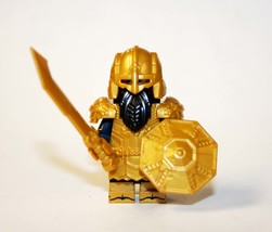 Dwarf Warrior Gold Armor LOTR Lord of the Rings Hobbit Minifigure - $6.40