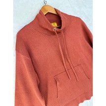 Ruby Rd THICK Cowl Neck Sweater Top XL Petite Rust Orange Brown LS Pullover - $19.79